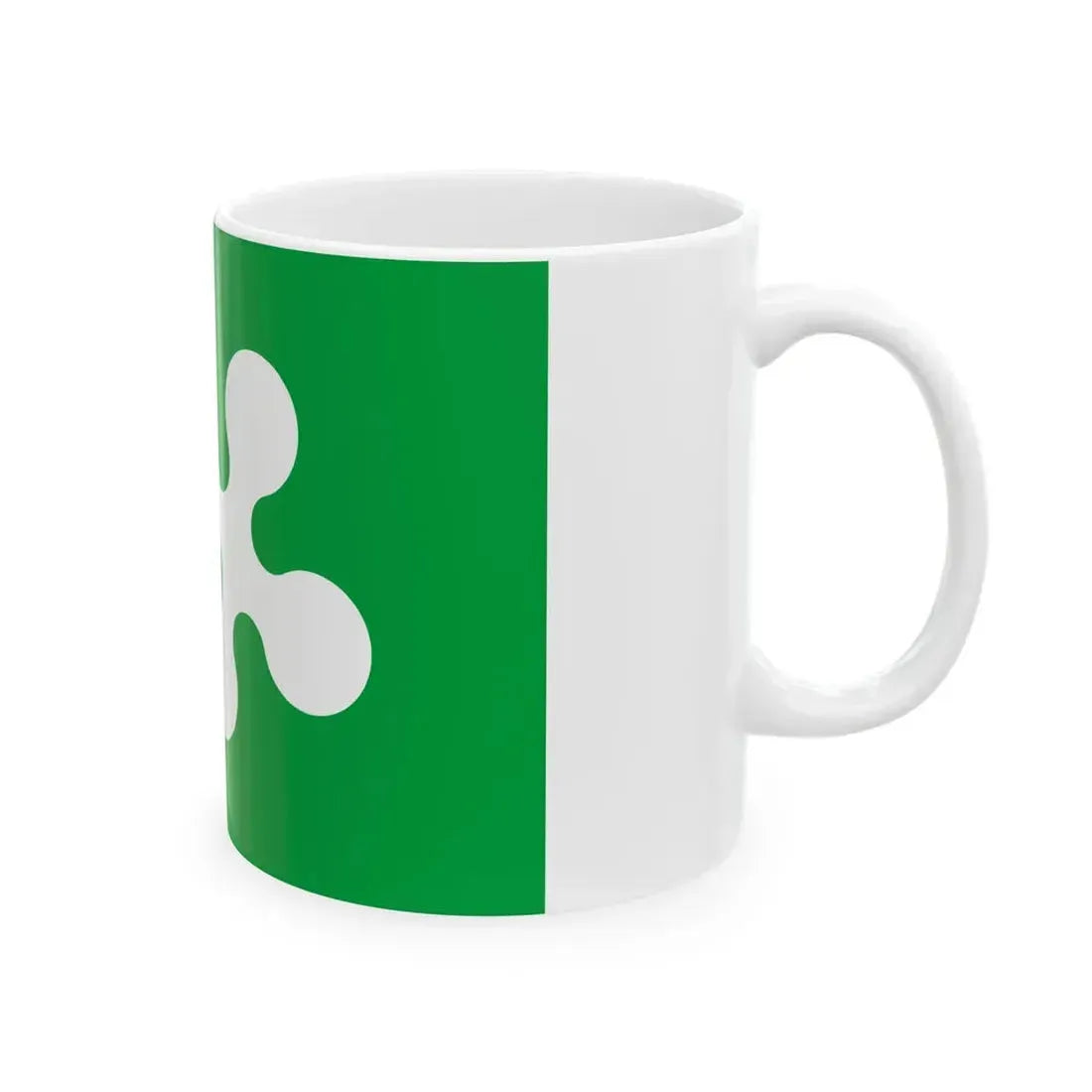 New Flag of Lombardy - project 2015 (Italy) White Coffee Mug - Go Mug Yourself