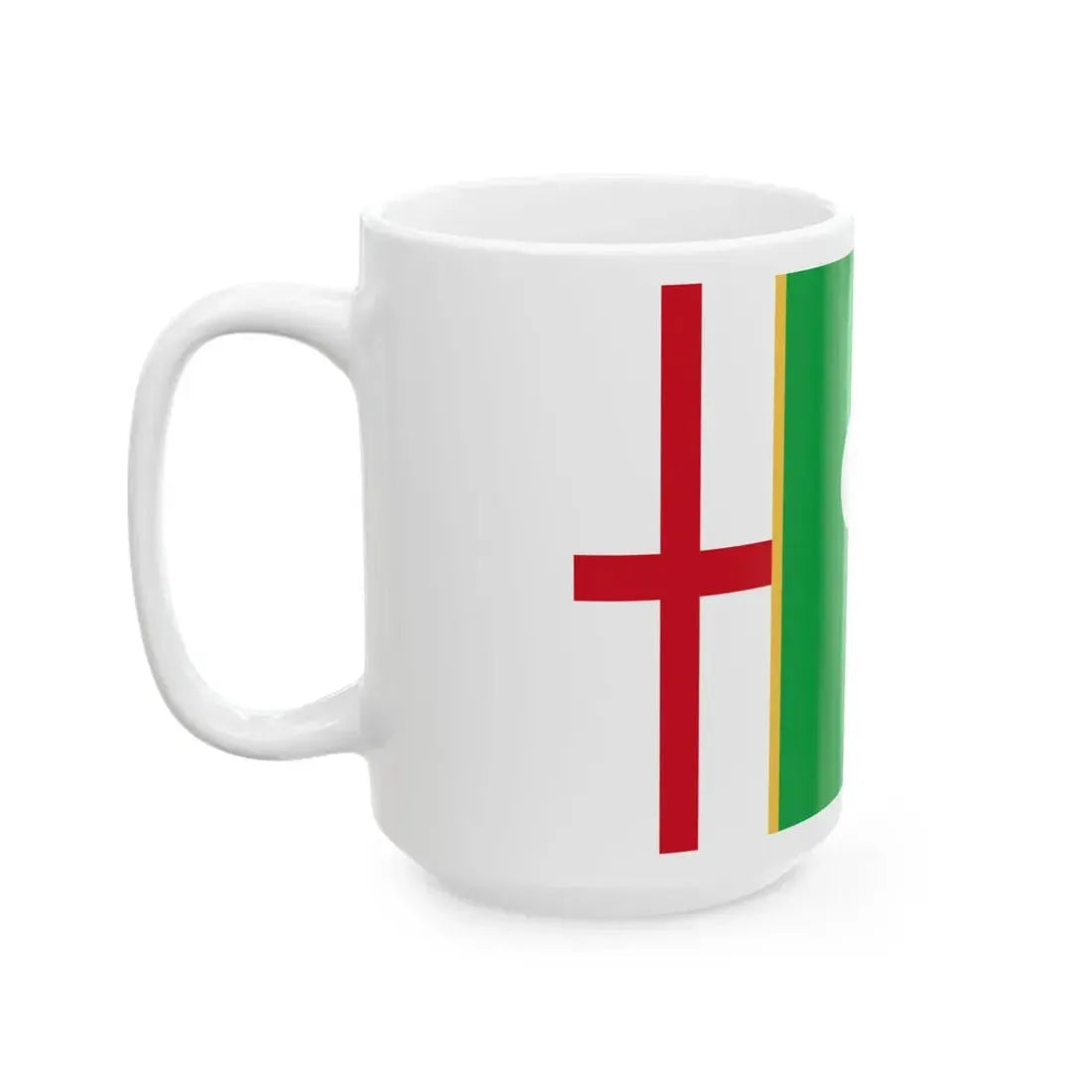 New Flag of Lombardy - project 2015 (Italy) White Coffee Mug - Go Mug Yourself