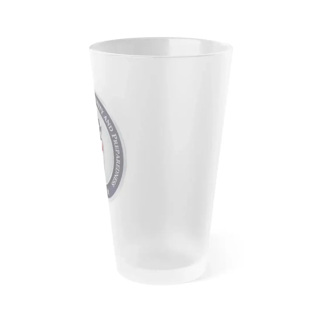 New Jersey Office of Homeland Security and Preparedness - Frosted Pint Glass 16oz - Go Mug Yourself