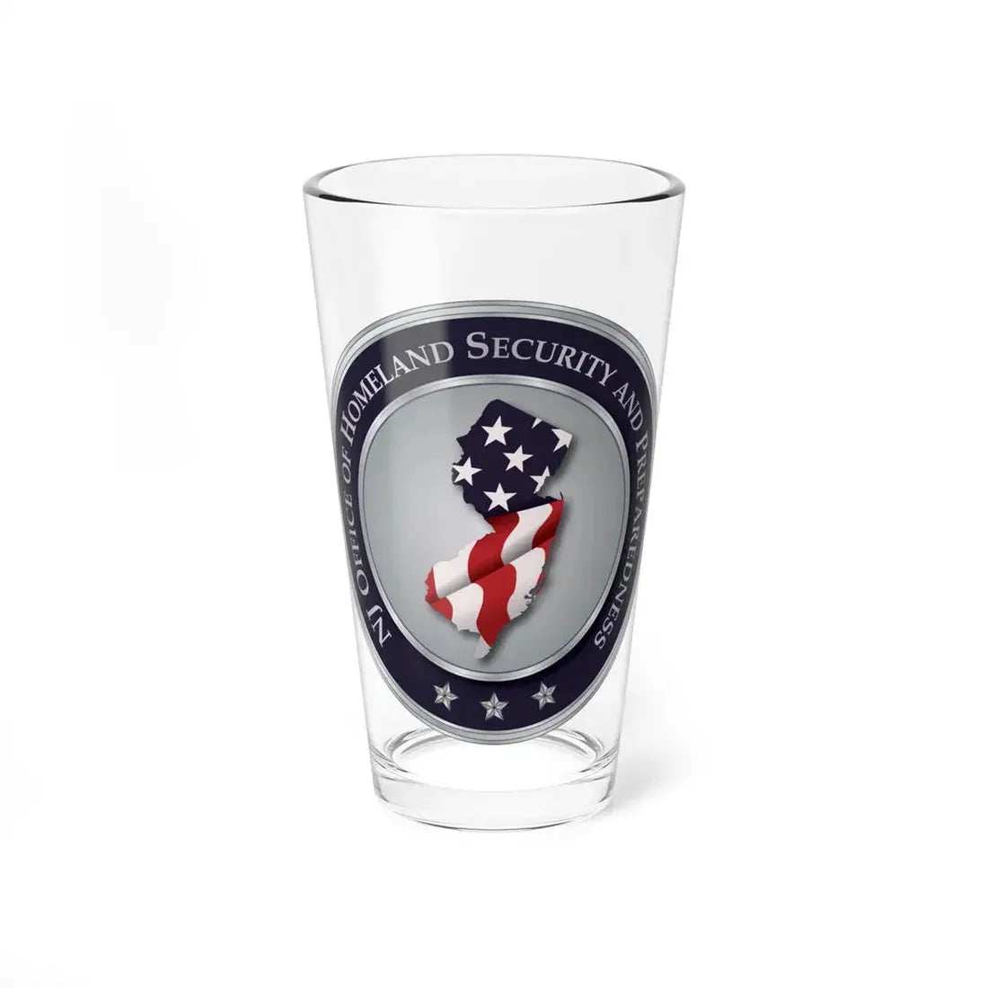 New Jersey Office of Homeland Security and Preparedness - Pint Glass 16oz 16oz - Go Mug Yourself