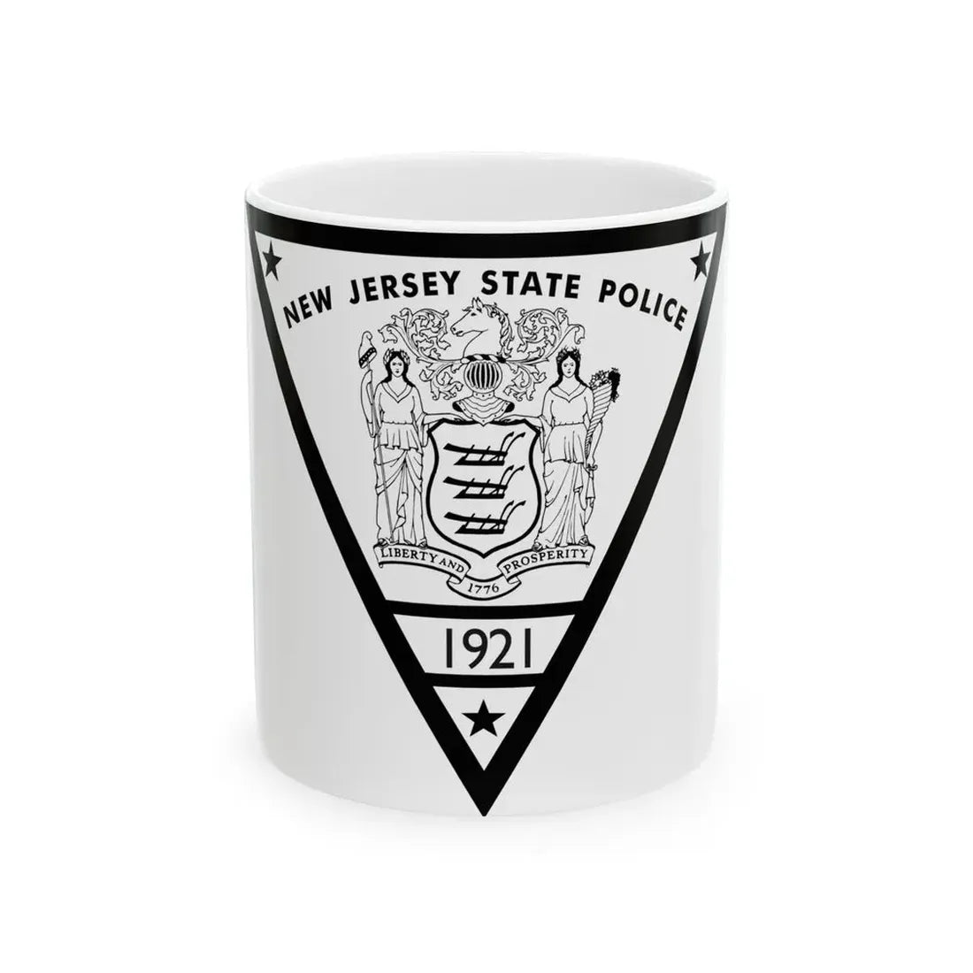 New Jersey State Police - White Coffee Mug 11oz - Go Mug Yourself