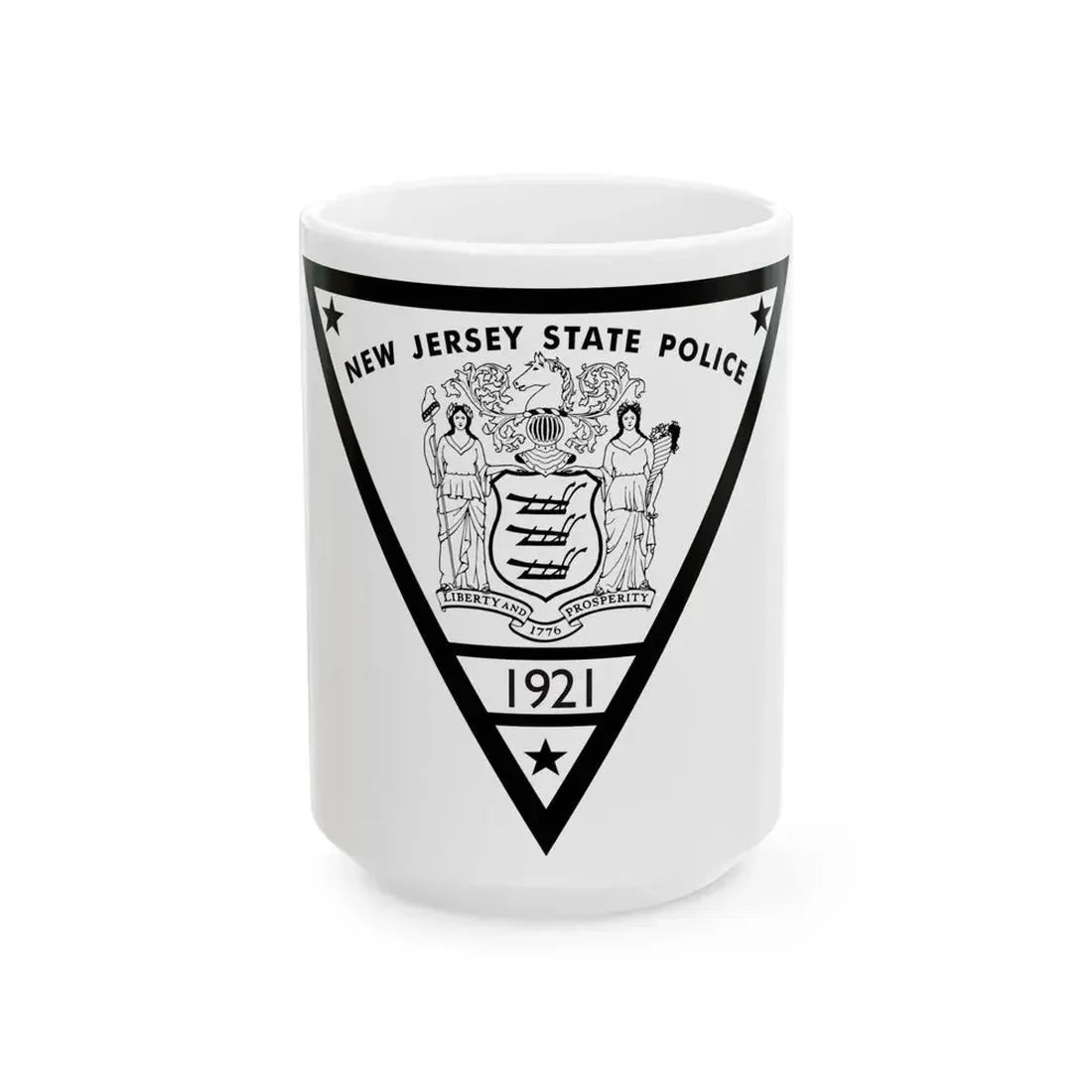 New Jersey State Police - White Coffee Mug 15oz - Go Mug Yourself