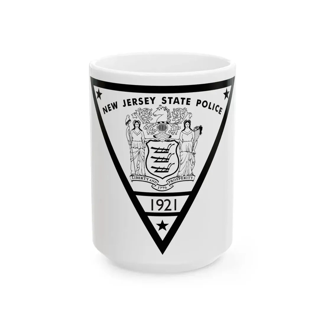 New Jersey State Police - White Coffee Mug 15oz - Go Mug Yourself