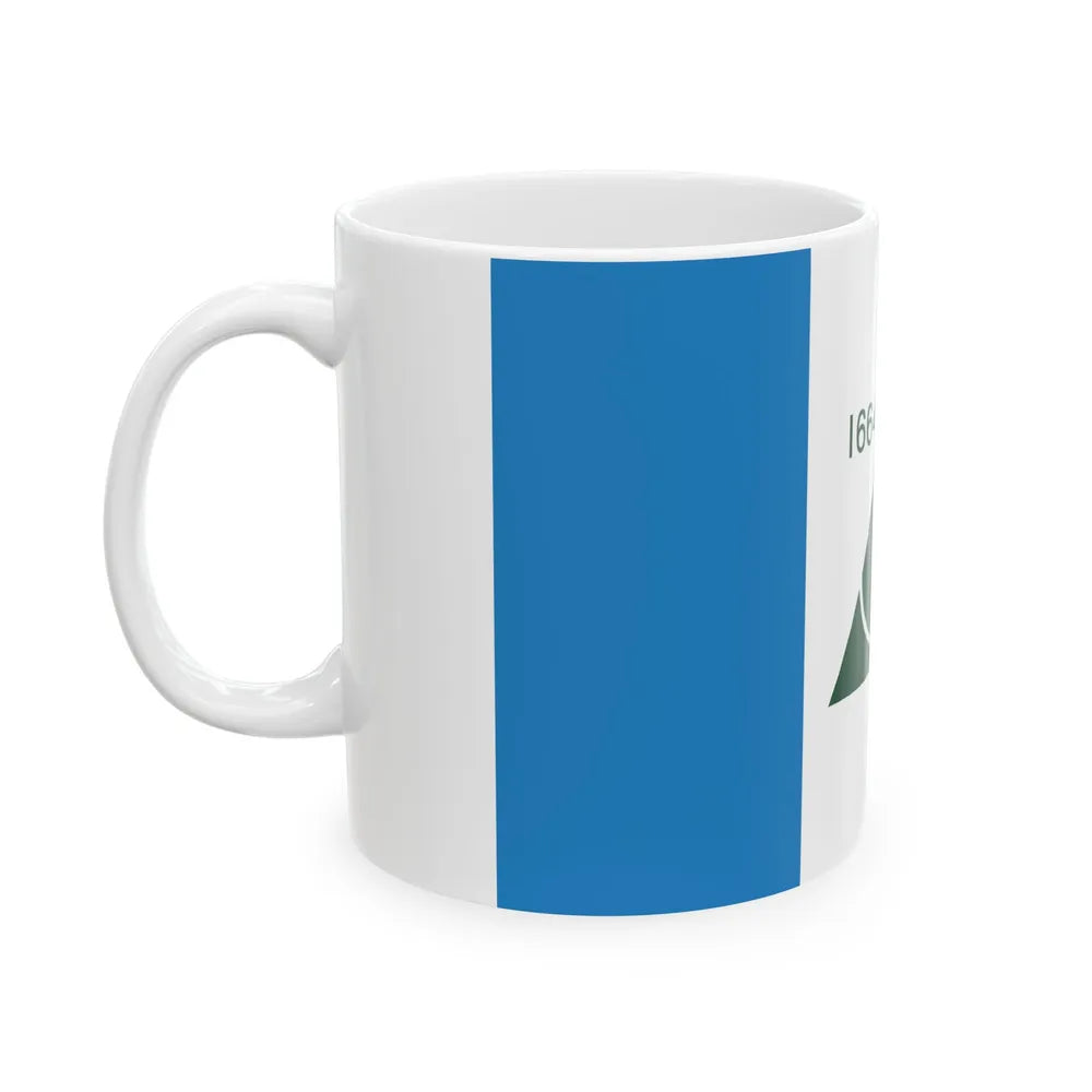 New Jersey Tricentennial Flag (United States) White Coffee Mug - Go Mug Yourself