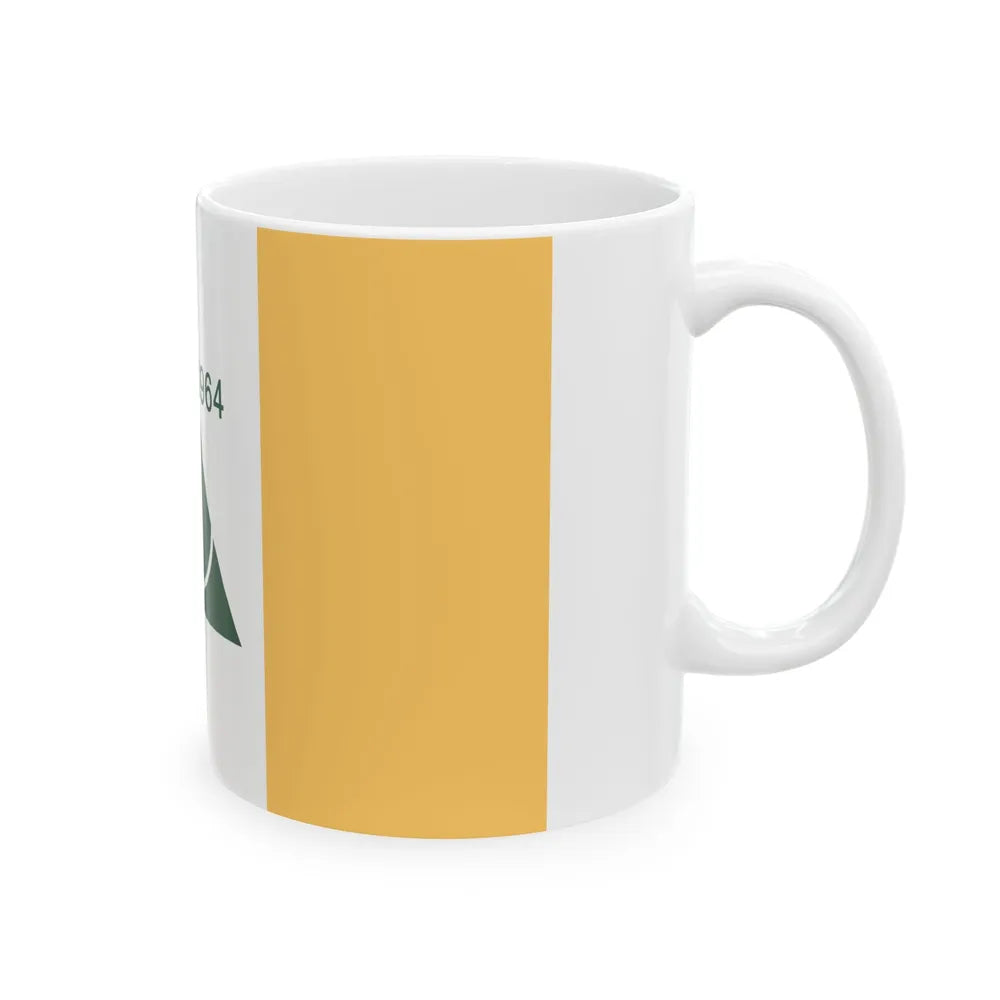 New Jersey Tricentennial Flag (United States) White Coffee Mug - Go Mug Yourself
