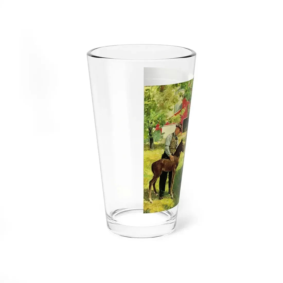 New Member of the Family, 1950 (Magazine Illustration) Pint Glass 16oz - Go Mug Yourself