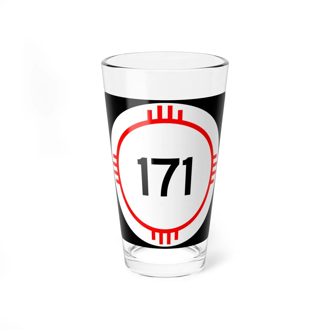 New Mexico 171 (New Mexico) (Road Sign) Pint Glass 16oz - Go Mug Yourself