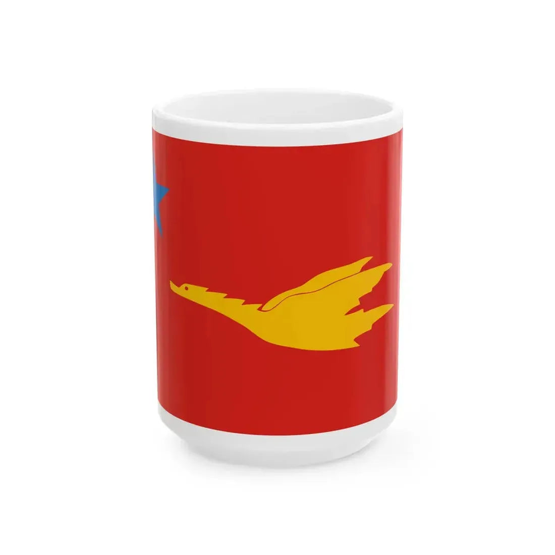 New Mon State Party flag (Myanmar) White Coffee Mug 15oz - Go Mug Yourself