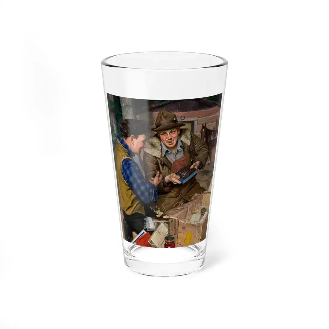 New Provisions (Magazine Illustration) Pint Glass 16oz 16oz - Go Mug Yourself