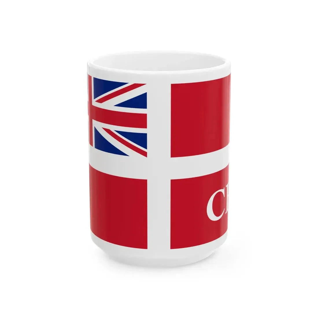 New South Wales Customs Flag 1882-1901 (Australia) White Coffee Mug 15oz - Go Mug Yourself