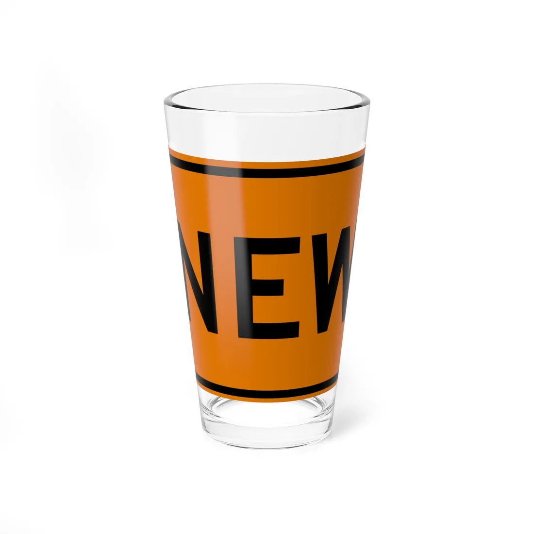 NEW y Delaware W3-7a-DE temporary (Delaware) (Road Sign) Pint Glss 16oz 16oz - Go Mug Yourself