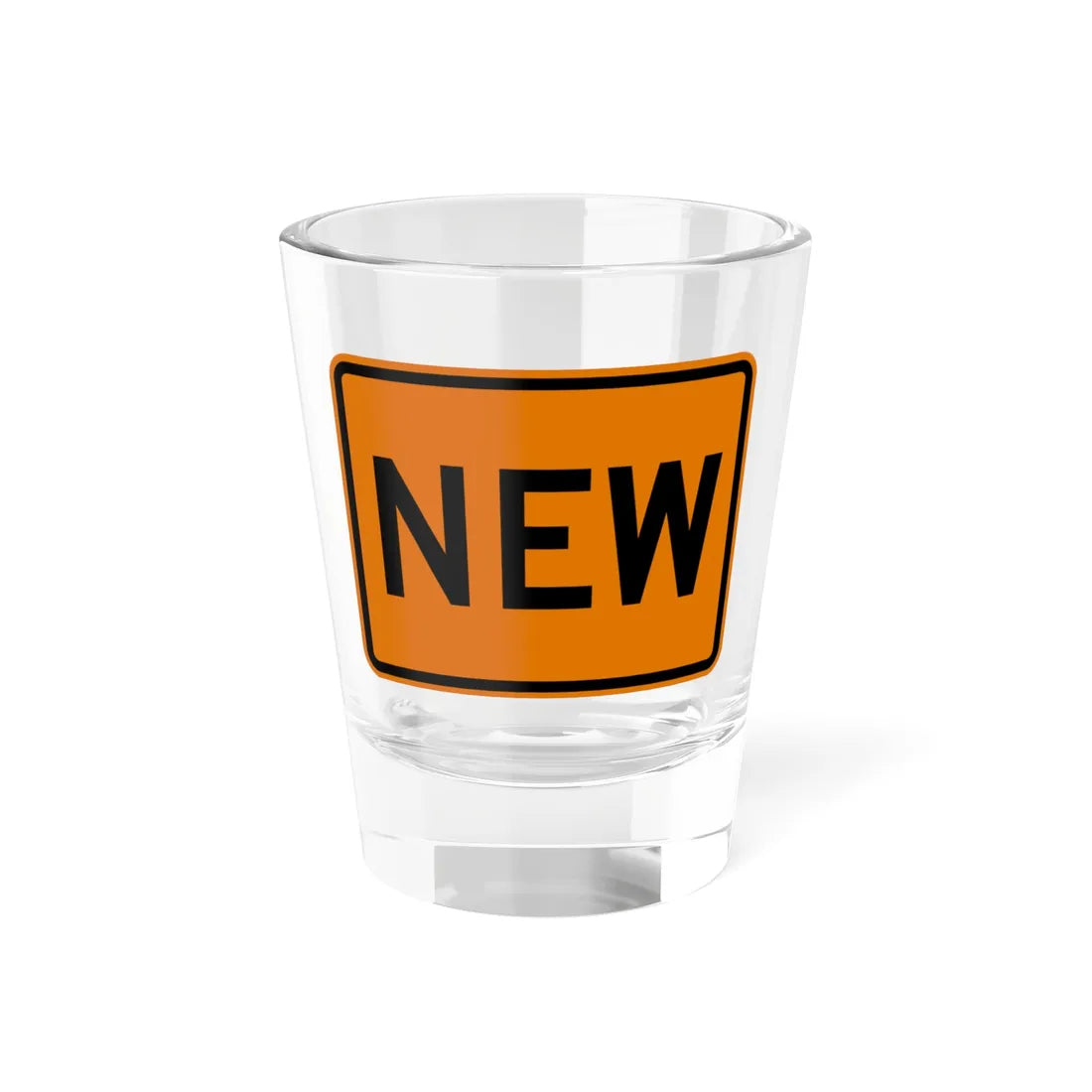 NEW y Delaware W3-7a-DE temporary (Delaware) (Road Sign) Shot Glass 1.5oz 1.5oz - Go Mug Yourself