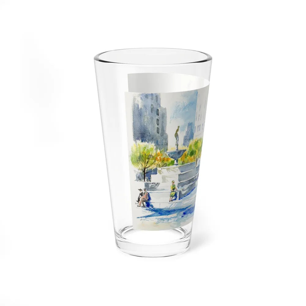 New York Street Scenes (1) (Magazine Illustration) Pint Glass 16oz - Go Mug Yourself