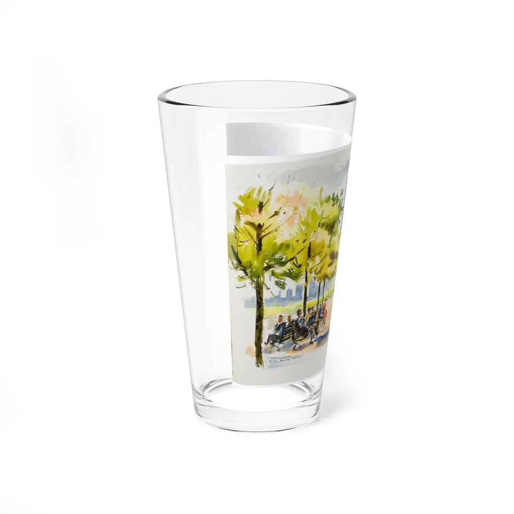 New York Street Scenes (2) (Magazine Illustration) Pint Glass 16oz - Go Mug Yourself