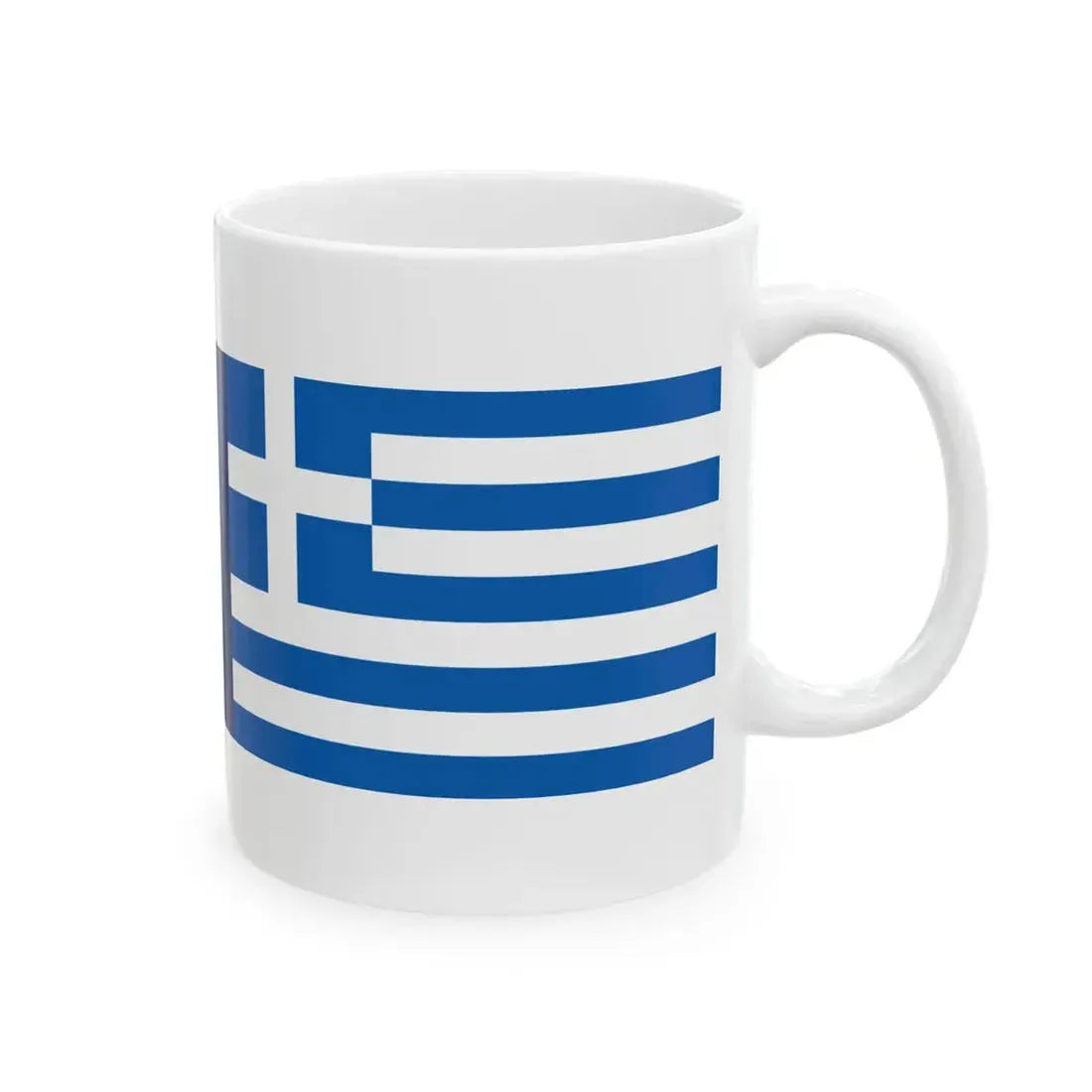 New Zealand and Greece flags (Greece) White Coffee Mug - Go Mug Yourself