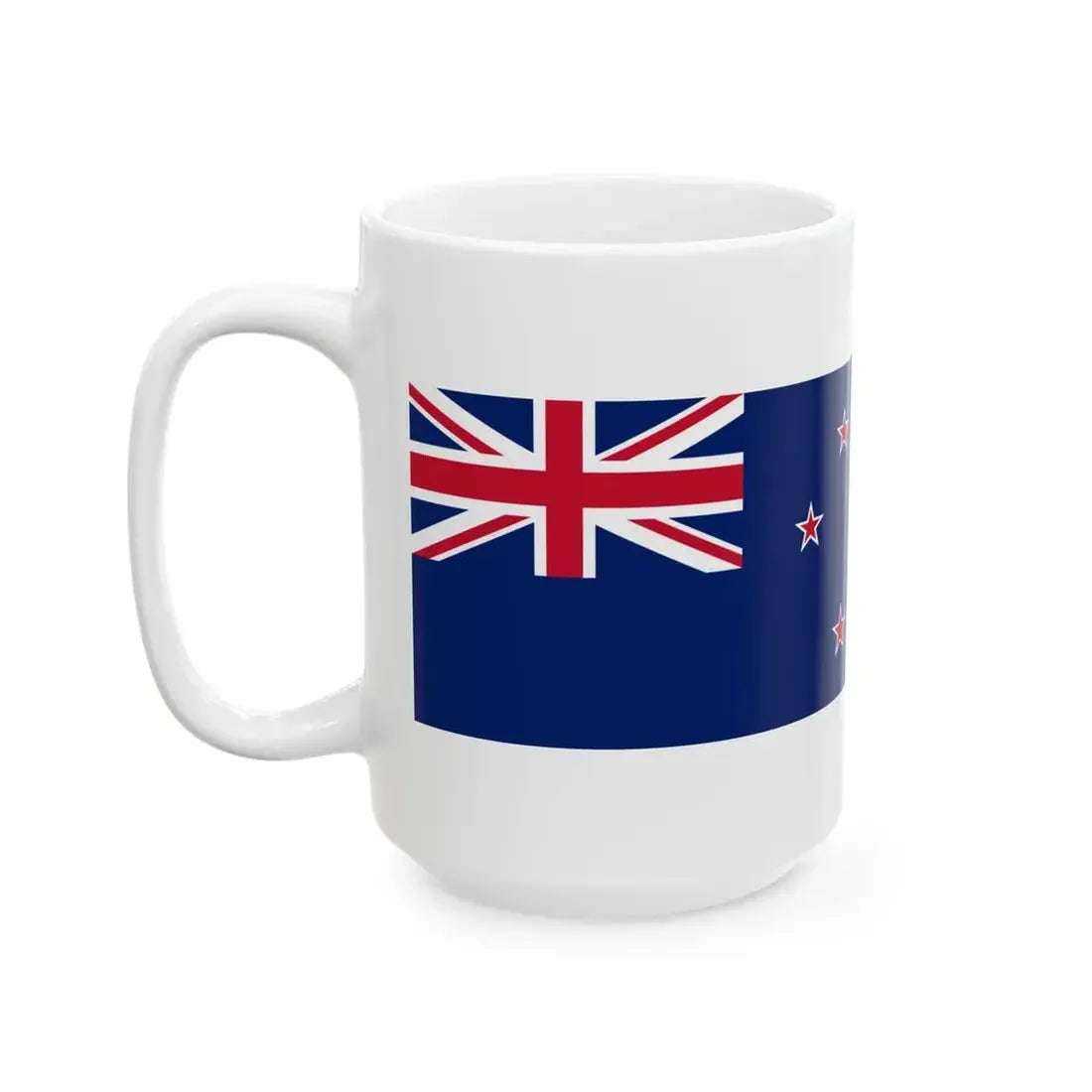 New Zealand and Greece flags (Greece) White Coffee Mug - Go Mug Yourself