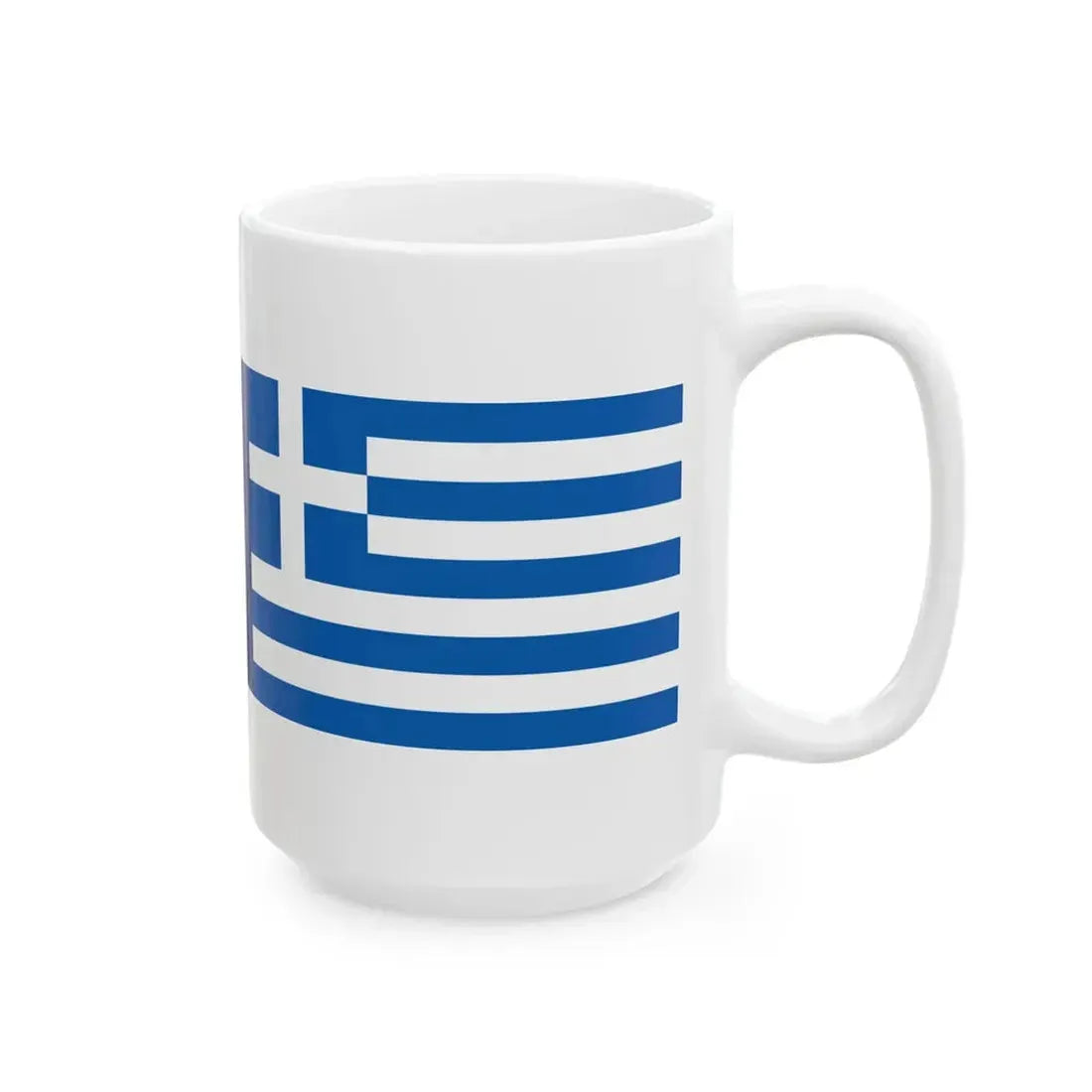 New Zealand and Greece flags (Greece) White Coffee Mug - Go Mug Yourself
