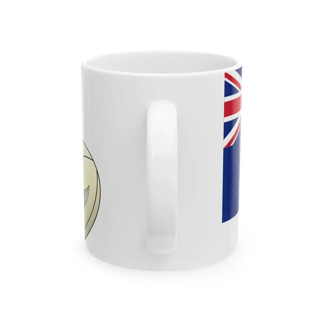 New Zealand flag rugby (New Zealand) White Coffee Mug - Go Mug Yourself
