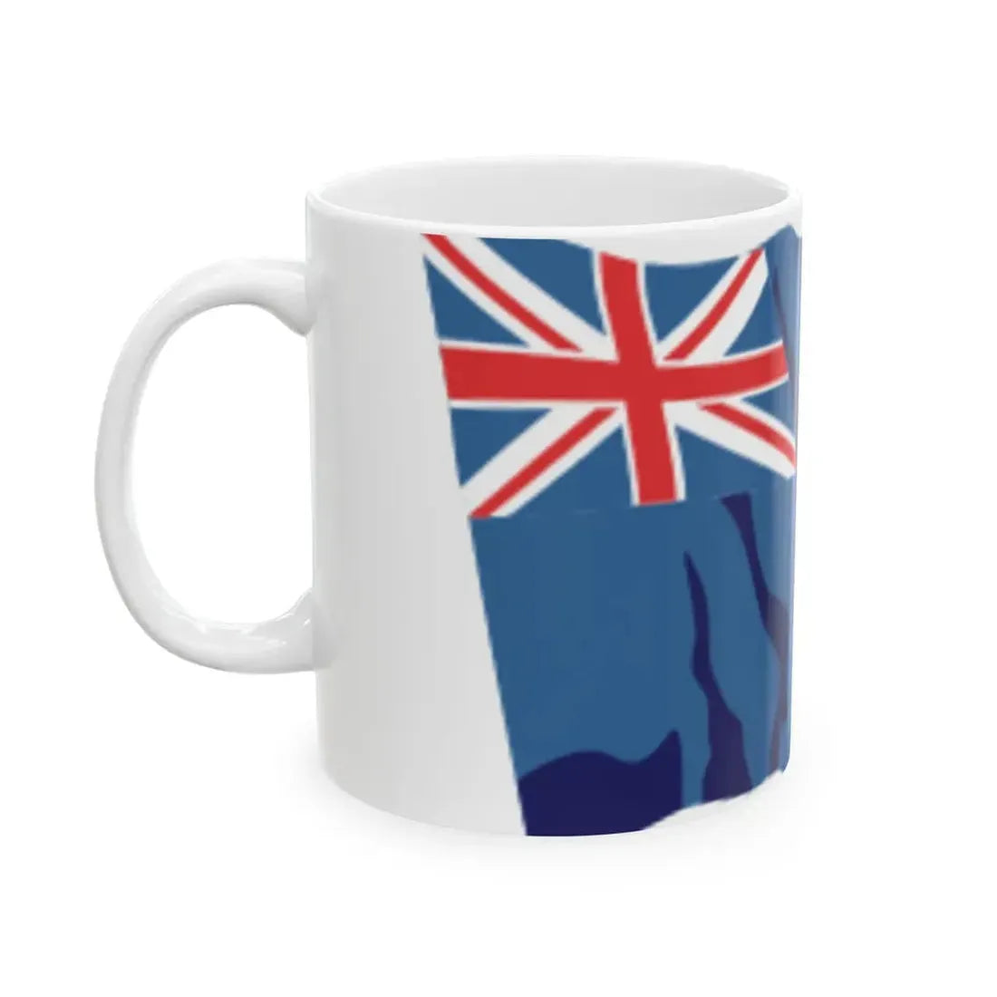 New Zealand flag waving icon (New Zealand) White Coffee Mug - Go Mug Yourself