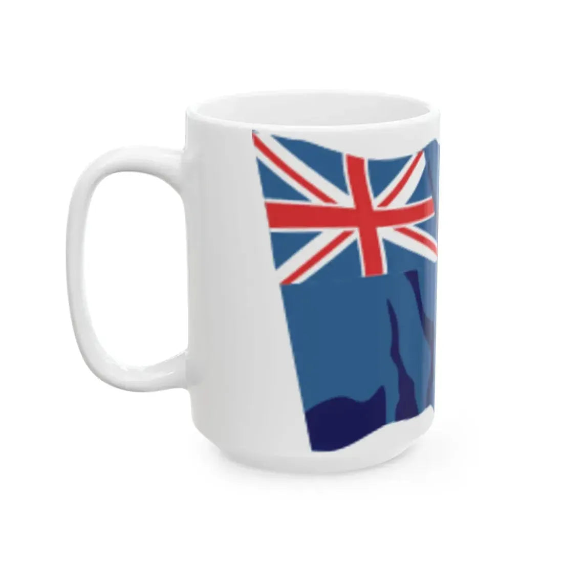 New Zealand flag waving icon (New Zealand) White Coffee Mug - Go Mug Yourself
