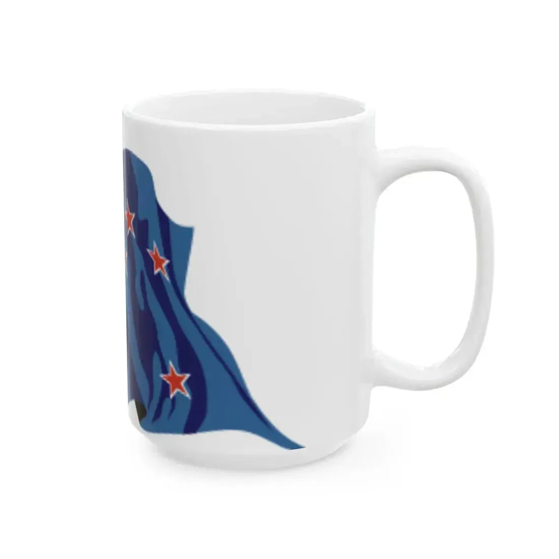 New Zealand flag waving icon (New Zealand) White Coffee Mug - Go Mug Yourself