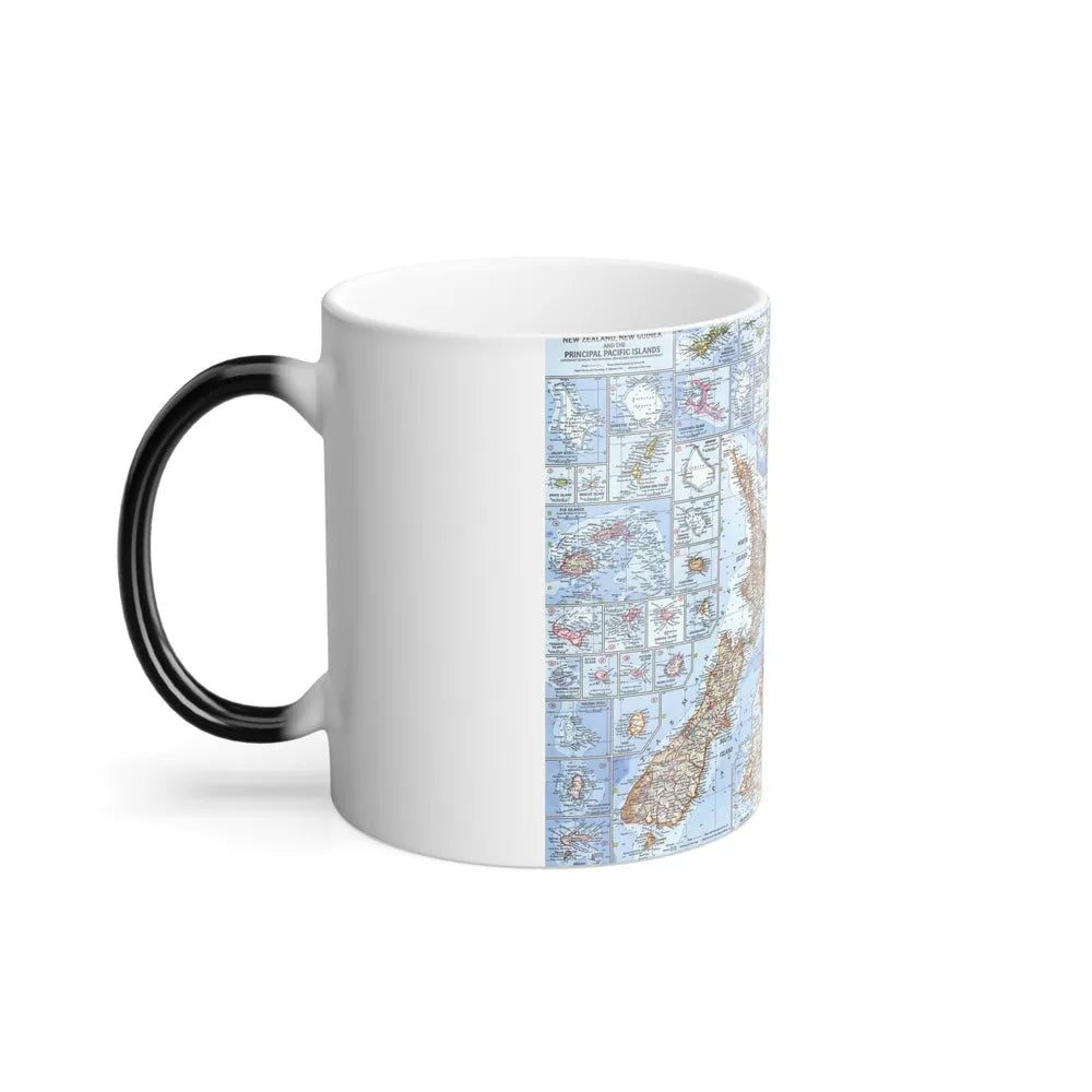 New Zealand, New Guinea (1962) (Map) Color Changing Mug 11oz-Go Mug Yourself