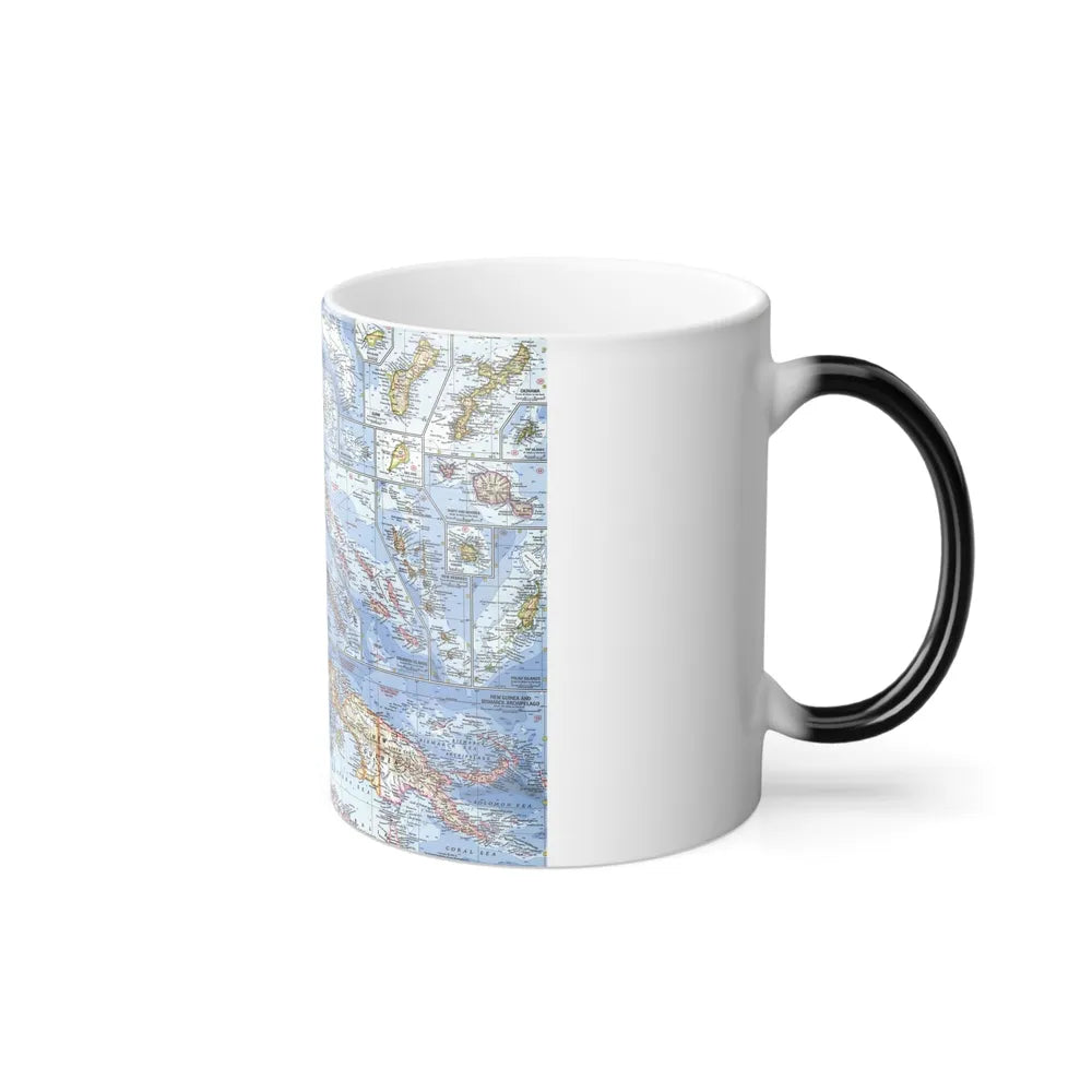 New Zealand, New Guinea (1962) (Map) Color Changing Mug 11oz - Go Mug Yourself
