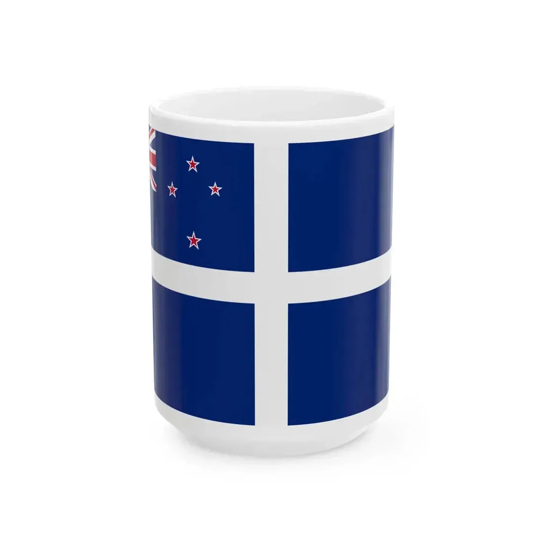 New Zealand Yacht Ensign (New Zealand) White Coffee Mug 15oz - Go Mug Yourself