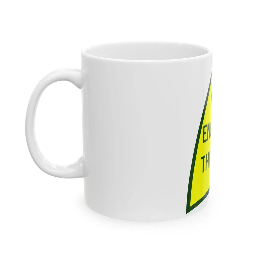 NewEngThruway (New York) (Road Sign) White Coffee Mug - Go Mug Yourself