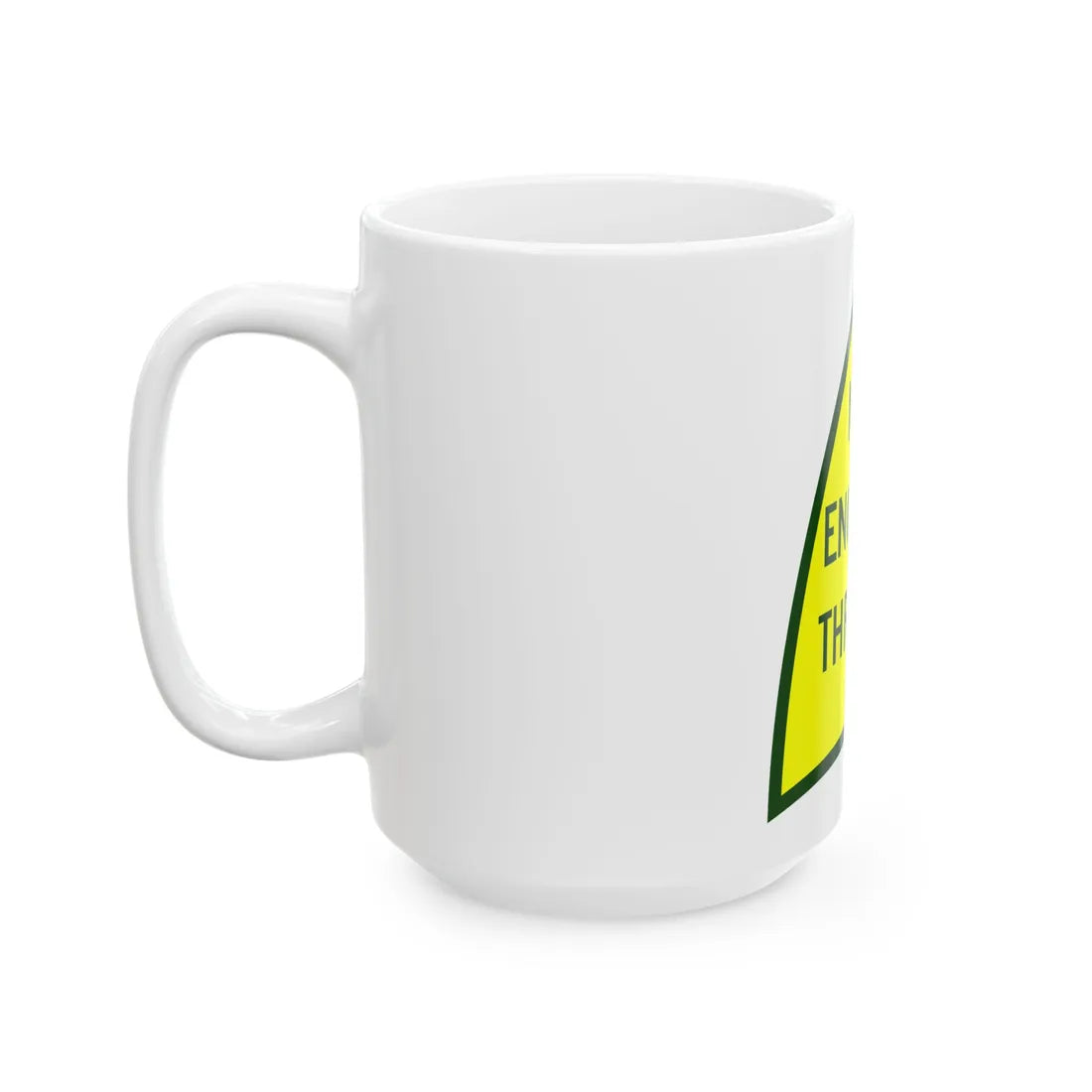 NewEngThruway (New York) (Road Sign) White Coffee Mug - Go Mug Yourself