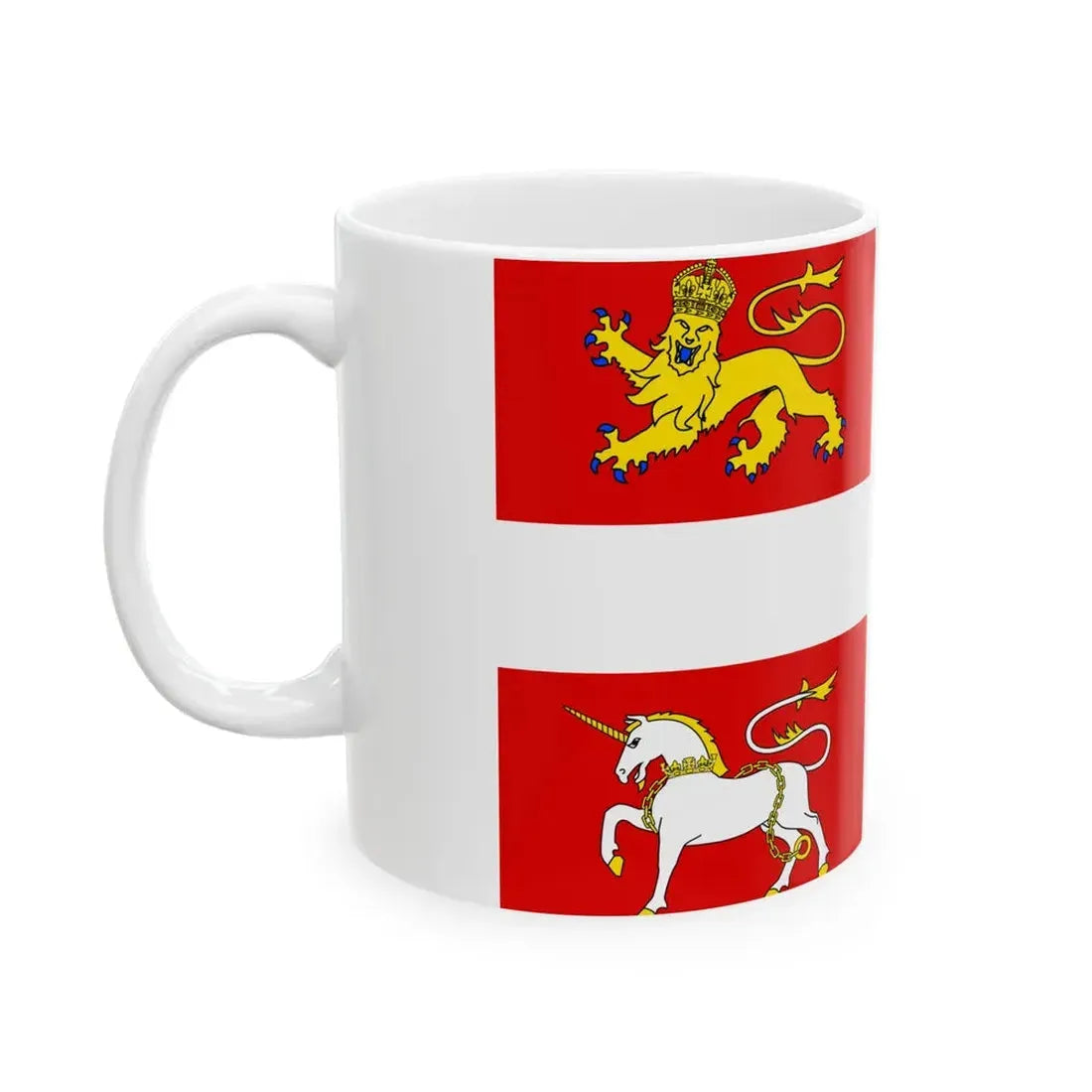 Newfoundland - banner of arms (Canada) White Coffee Mug - Go Mug Yourself