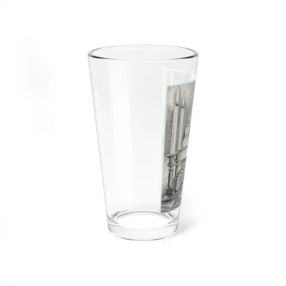 Newspaper Illustration (AP Wire Service, c. 1940s) (Magazine Illustration) Pint Glass 16oz - Go Mug Yourself