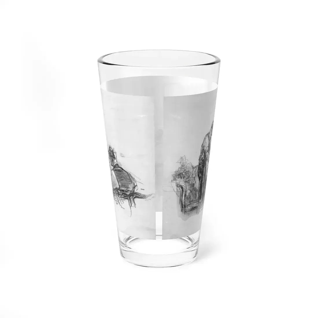 Newspaper Men (Magazine Illustration) Pint Glass 16oz - Go Mug Yourself