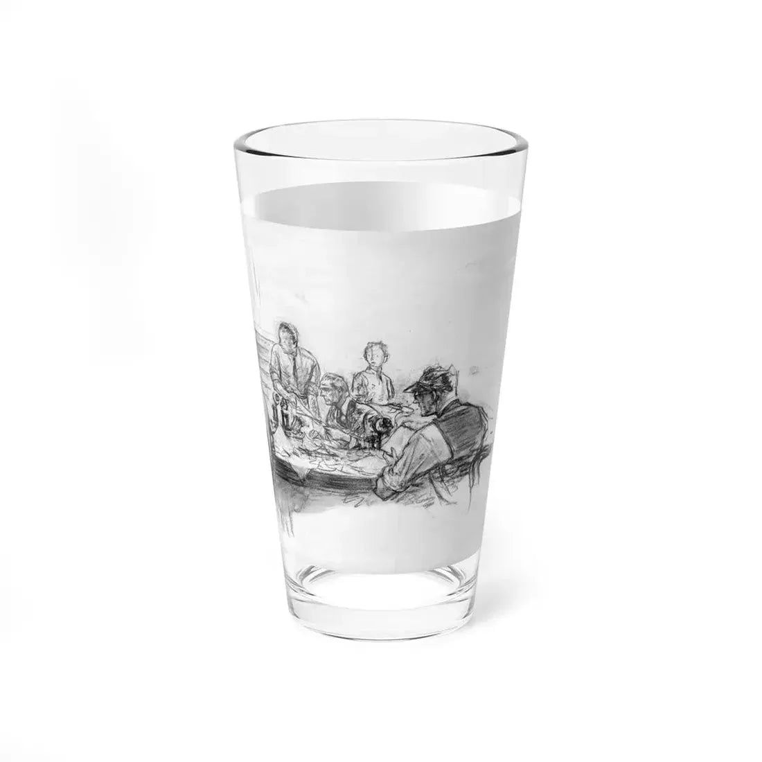 Newspaper Men (Magazine Illustration) Pint Glass 16oz - Go Mug Yourself