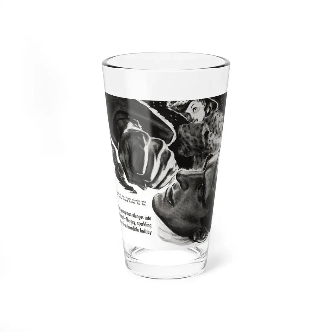 Next Christmas (1), Liberty magazine, December 24, 1938 (Magazine Illustration) Pint Glass 16oz 16oz - Go Mug Yourself
