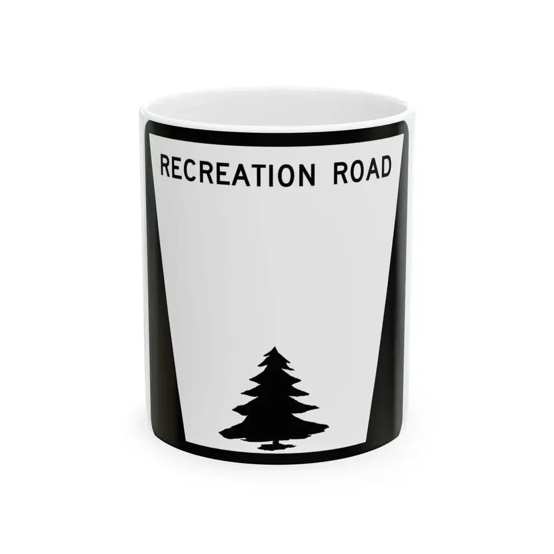 NF Blank (Nebraska) (Road Sign) White Coffee Mug 11oz - Go Mug Yourself