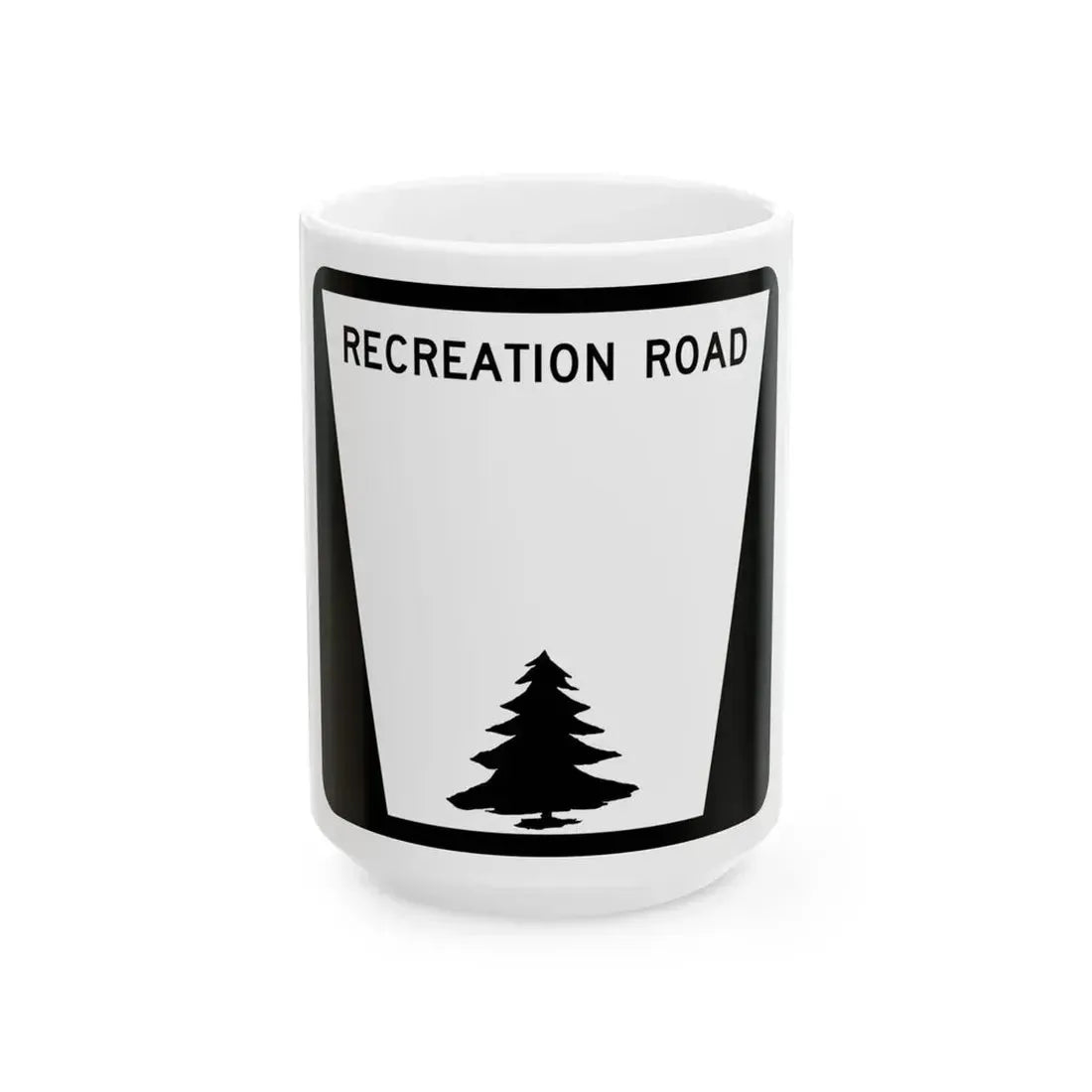 NF Blank (Nebraska) (Road Sign) White Coffee Mug 15oz - Go Mug Yourself