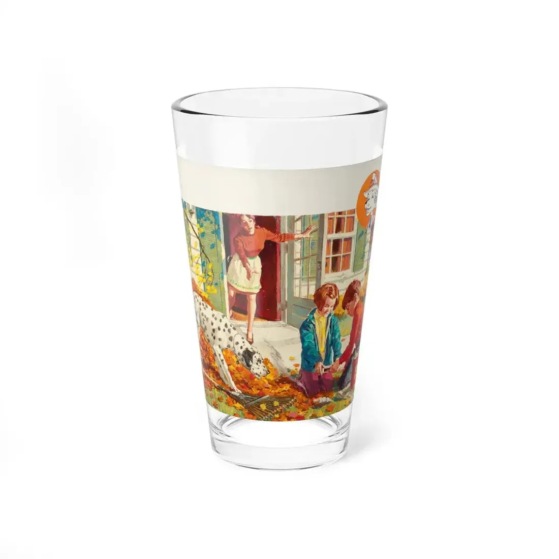 NFPA advertisement, Sparky Says (Magazine Illustration) Pint Glass 16oz 16oz - Go Mug Yourself