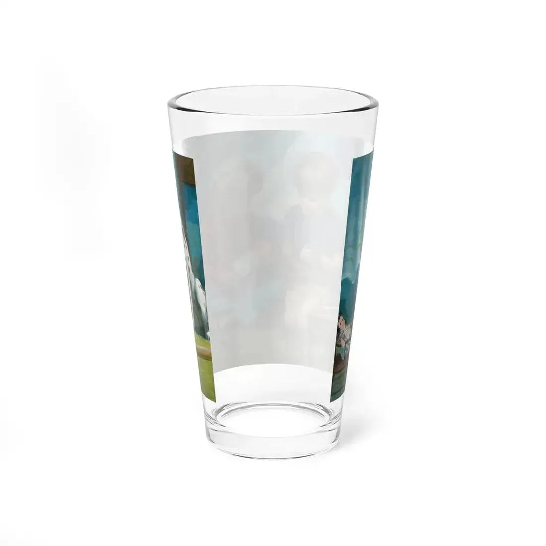 NFPA- Boy and Girl Playing (Magazine Illustration) Pint Glass 16oz - Go Mug Yourself