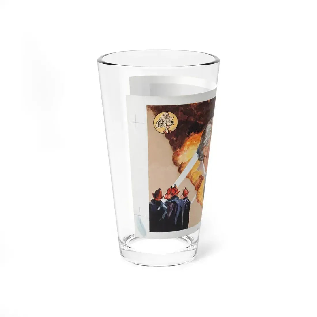 NFPA - Sparky, The Fire Dog (Magazine Illustration) Pint Glass 16oz - Go Mug Yourself