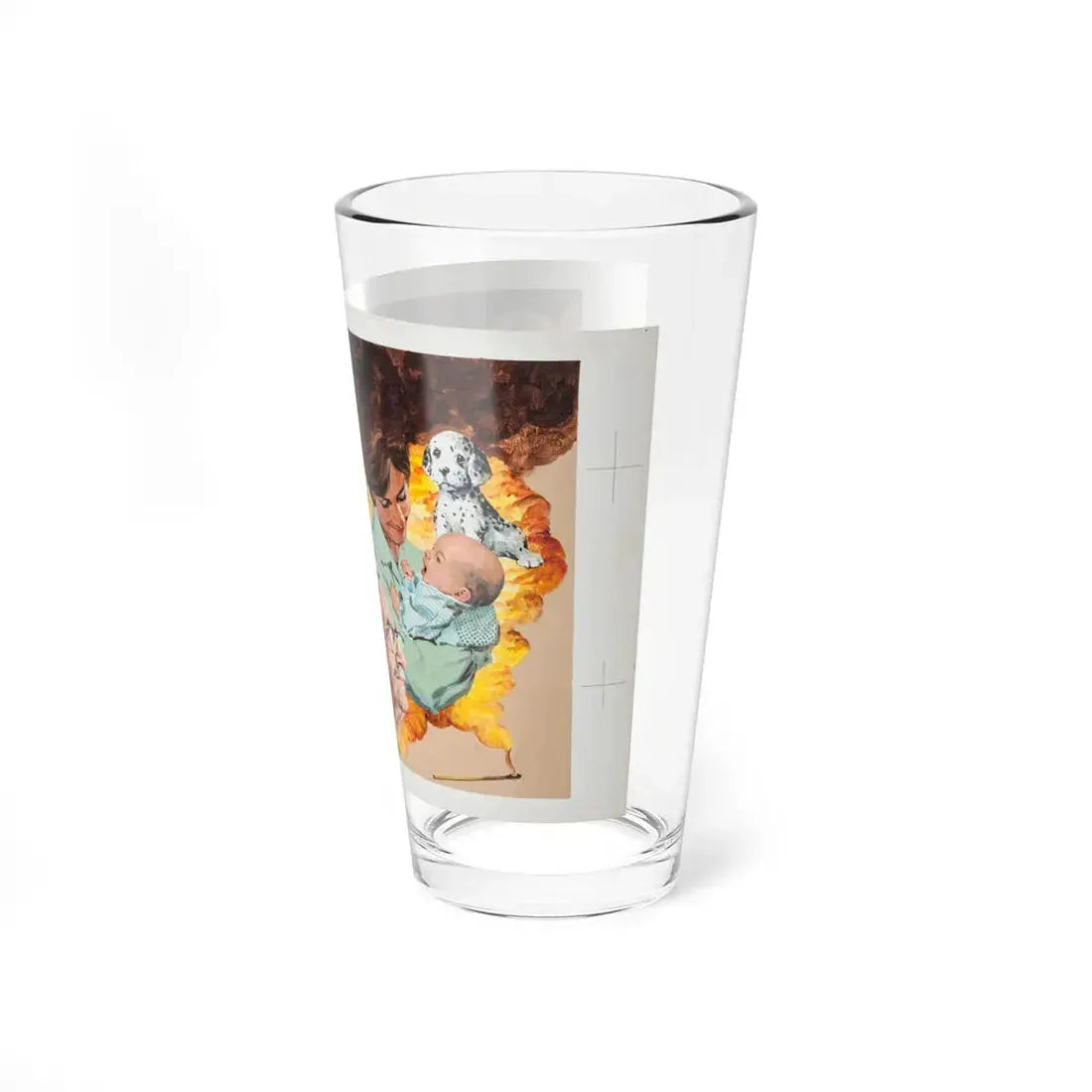 NFPA - Sparky, The Fire Dog (Magazine Illustration) Pint Glass 16oz - Go Mug Yourself