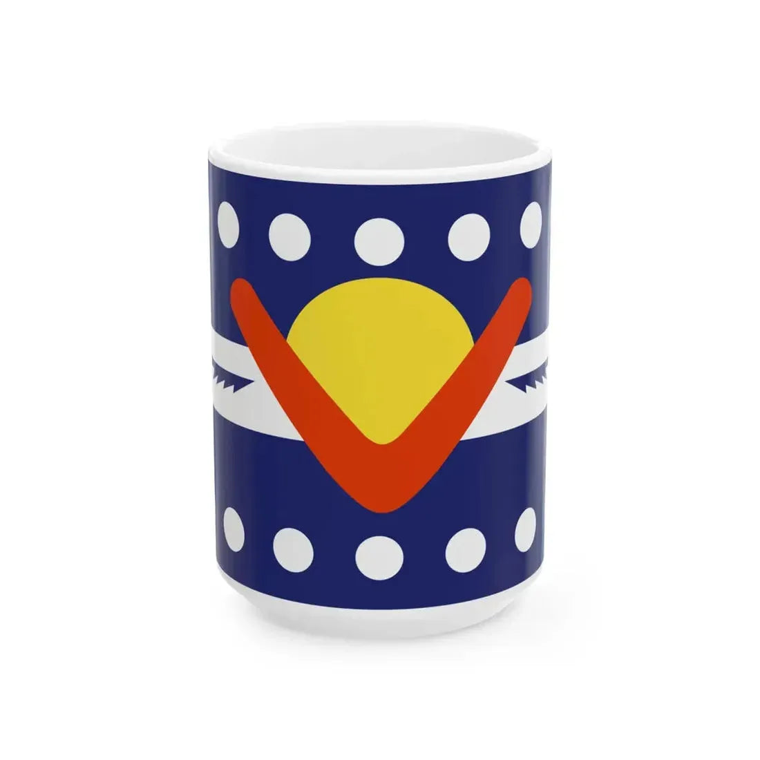 Ngarrindjeri Nation Flag (Australia) White Coffee Mug 15oz - Go Mug Yourself