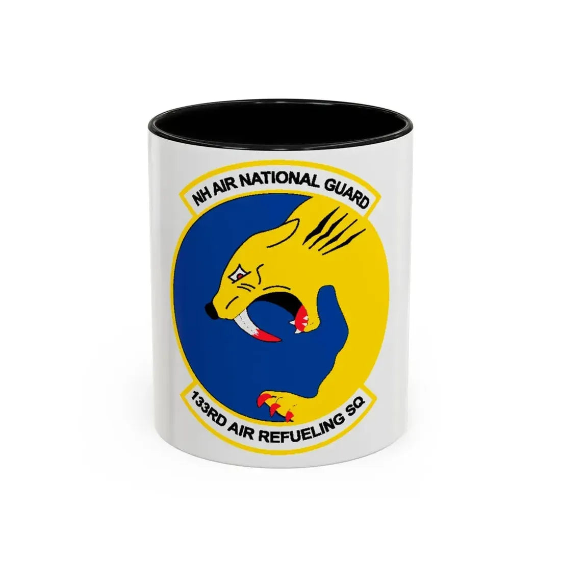 NH ANG 133rd ARS 2 (U.S. Air Force) Accent Coffee Mug 11oz Black - Go Mug Yourself