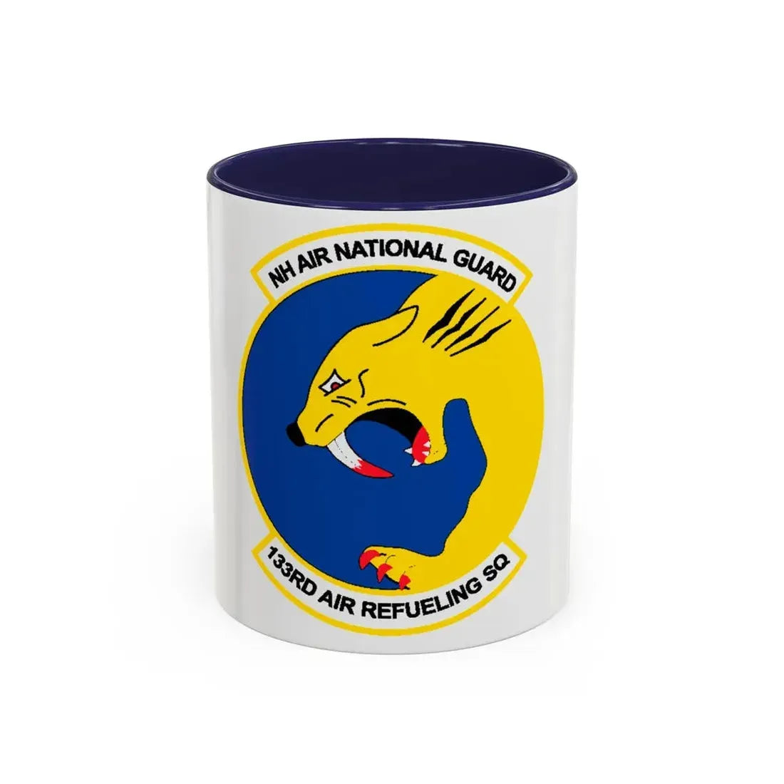 NH ANG 133rd ARS 2 (U.S. Air Force) Accent Coffee Mug 11oz Navy - Go Mug Yourself