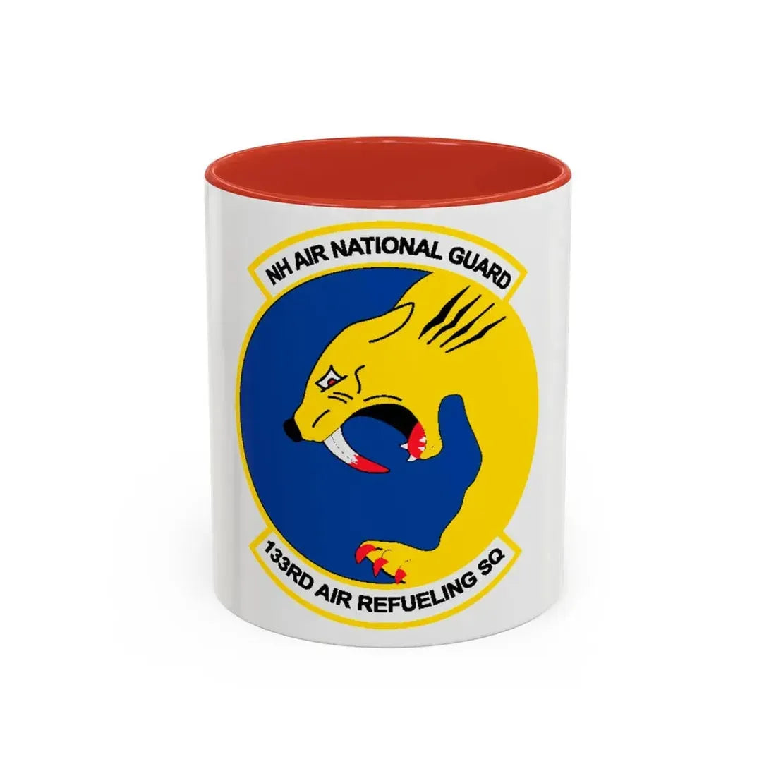 NH ANG 133rd ARS 2 (U.S. Air Force) Accent Coffee Mug 11oz Red - Go Mug Yourself