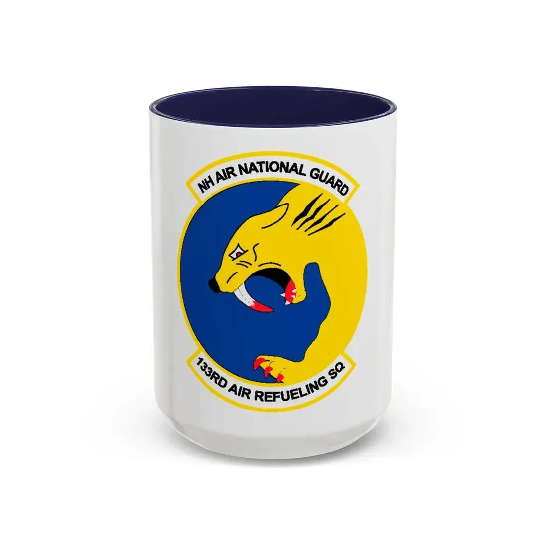 NH ANG 133rd ARS 2 (U.S. Air Force) Accent Coffee Mug 15oz Navy - Go Mug Yourself