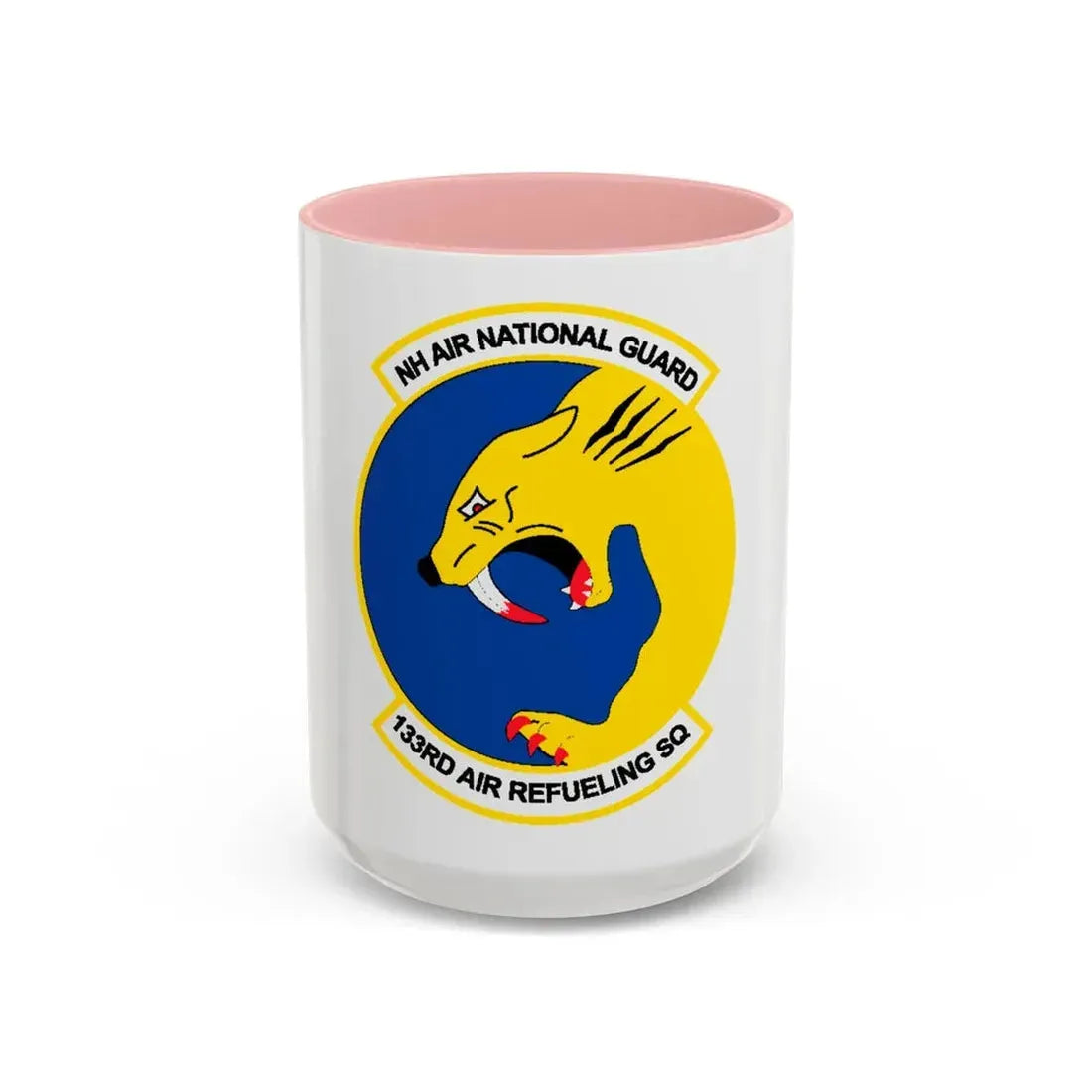 NH ANG 133rd ARS 2 (U.S. Air Force) Accent Coffee Mug 15oz Pink - Go Mug Yourself