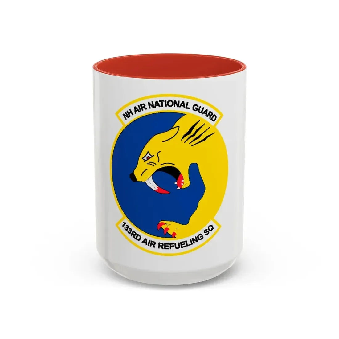 NH ANG 133rd ARS 2 (U.S. Air Force) Accent Coffee Mug 15oz Red - Go Mug Yourself