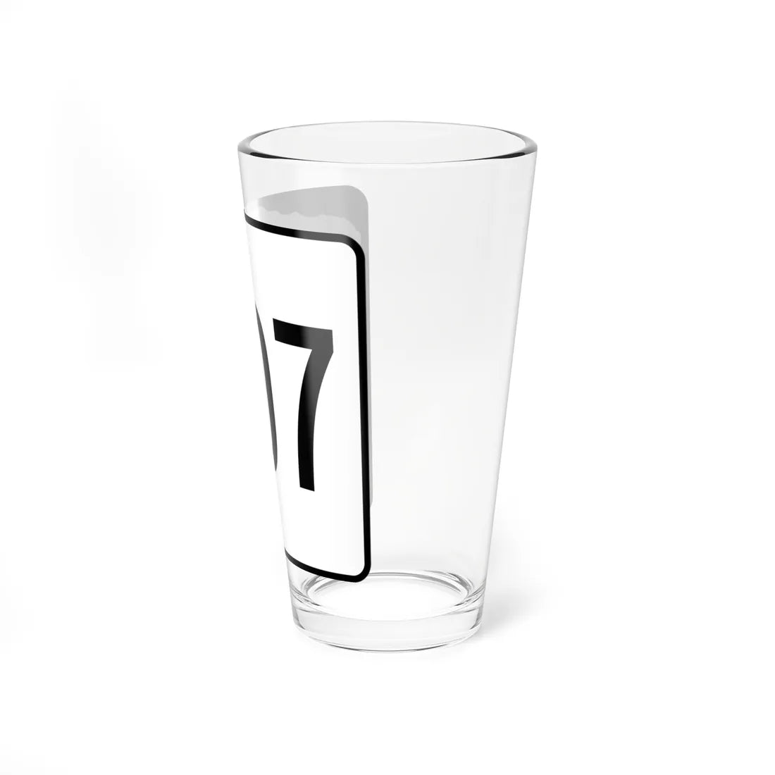 NH Route 107 (New Hampshire) (Road Sign) Pint Glss 16oz - Go Mug Yourself