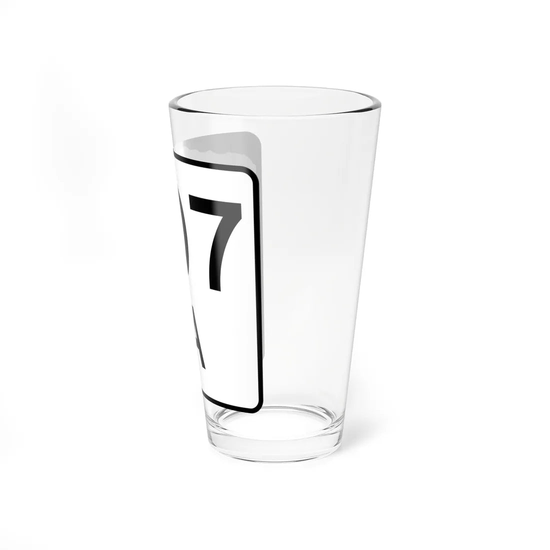 NH Route 107A (New Hampshire) (Road Sign) Pint Glass 16oz - Go Mug Yourself